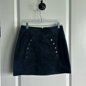 BCBG MAXAZRIA Mini Skirt, Color: Carbon/ Navy; Size Small